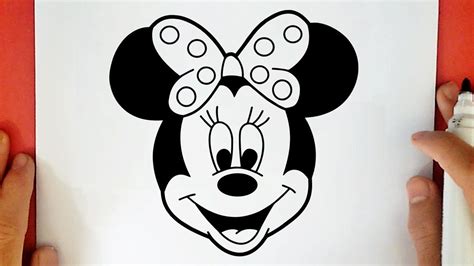 Cómo Dibujar A Minnie Mouse 】 Paso A Paso Muy Fácil 2023 Dibuja Fácil