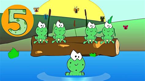 Five Little Speckled Frogs Nursery Rhymes And Childrens Songs Youtube