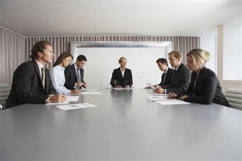 Business People Meeting In Conference Room Stock Photo Image Of
