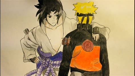 Half Itachi And Sasuke Drawing Half Naruto And Sasuke Flickr