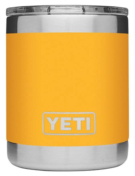 YETI Rambler 10oz Lowball Alpine Yellow Lifestyle From Fat Buddha