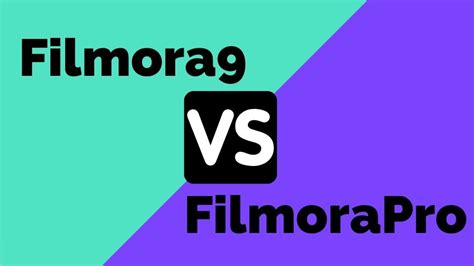 Filmorapro Vs Filmora9 Side By Side Comparison Main Differences
