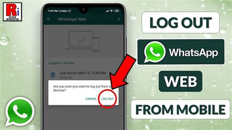 How To Log Off Whatsapp Lanaatwork