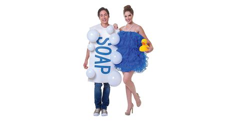 My husband and i took 1st place in one costume contest and 2nd in another! Adult Soap and Loofah Couples Costume ($60) | Most Popular ...
