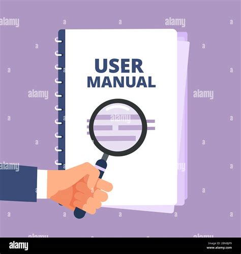 User Manual Stock Vector Images Alamy