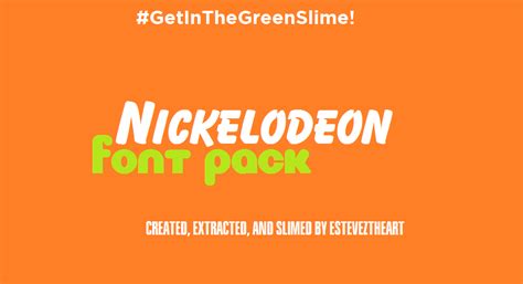 Nickelodeons Font Pack By Esteveztheart On Deviantart
