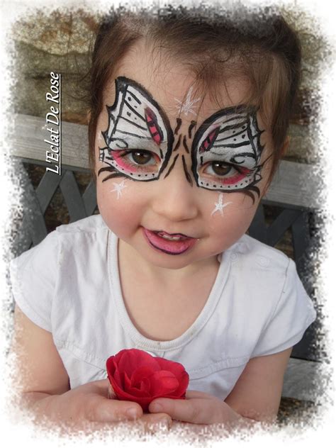 Videi Dd Maquillage Halloween De L Atelier E Roxane - Papillon blanc et rose - Roxane L'éclat De Rose
