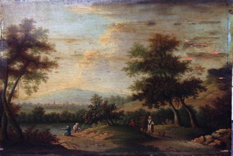 Unknown Artist 19th Century Romantic Landscape With