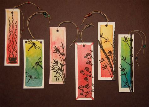bookmarks by tabbyrox watercolor bookmarks creative bookmarks watercolor and ink
