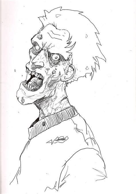 Kids Zombie Coloring Page - Coloring Home