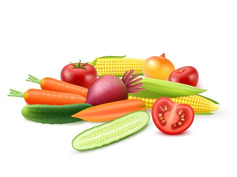 Colorful Fresh Vegetables Template 472209 Vector Art At Vecteezy