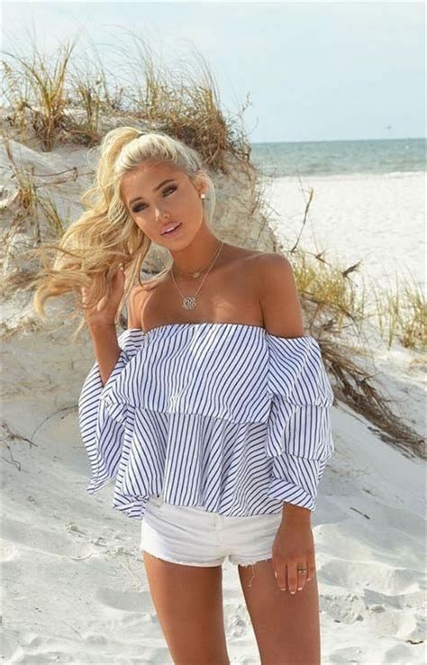 25 chic spring summer vacation outfit ideas with beach style artbrid in 2020 preppy beach