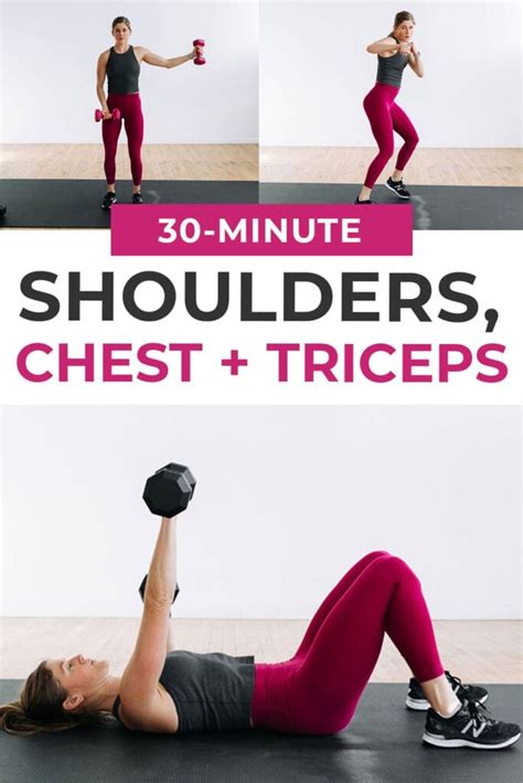 30 Minute Push Workout At Home Video Nourish Move Love