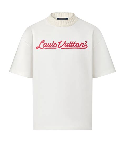 louis vuitton white cotton logo t shirt harrods uk