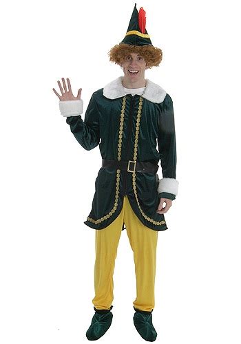 Adult Buddy The Elf Costume Rental Adult Christmas Costumes