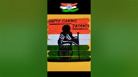 happy gandhi jayanti 2 ooctober 2023 drawing art shortsviral youtube