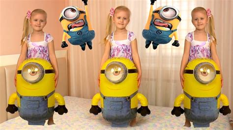 Learn Minions With Five Little Babies Jumping On The Bed Educational