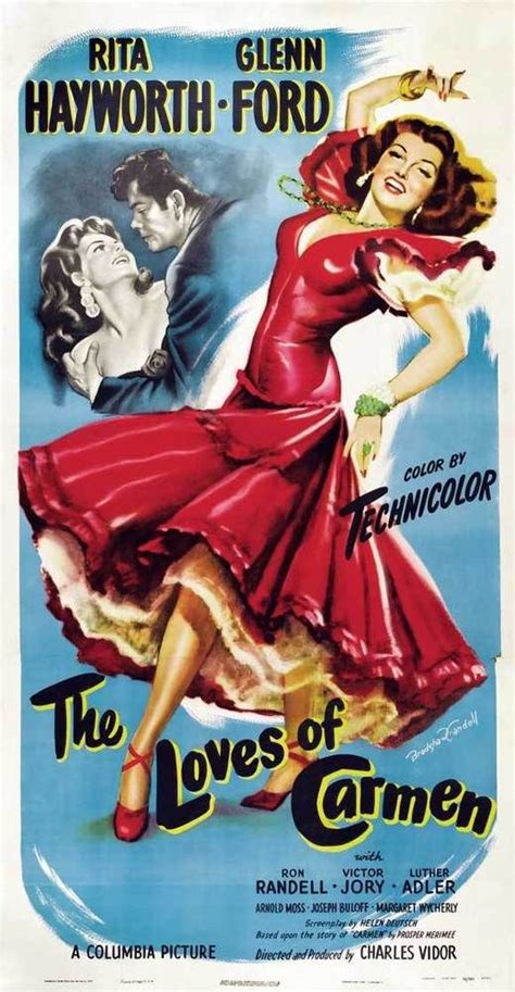 The Loves Of Carmen Movie Poster 20x40 Rita Hayworth Glenn Ford Ron