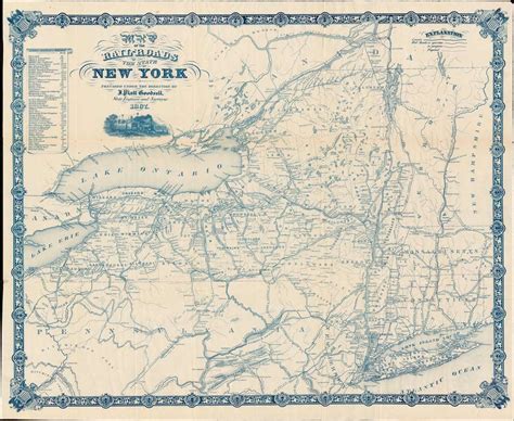 Map Of The Rail Roads Of The State Of New York Geographicus Rare