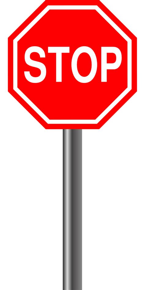 Stop Alloy Sign Road Free Vector Graphic On Pixabay