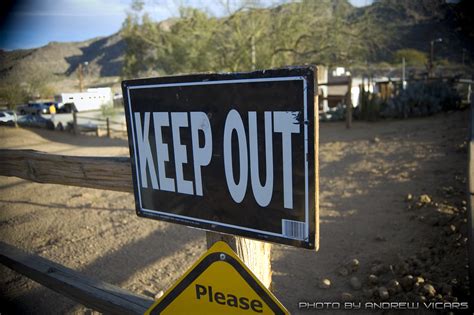 Keep Out Sign On South Mountain Andrew Vicars Flickr
