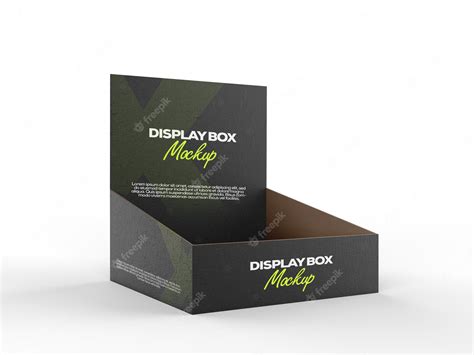 Premium Psd Matte Display Box Mockup