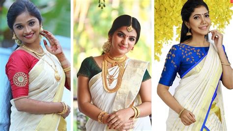 Stylish Kerala Saree Blouse Designs 2020 For Women Kerala Saree Blouse Designs Saree Kerala