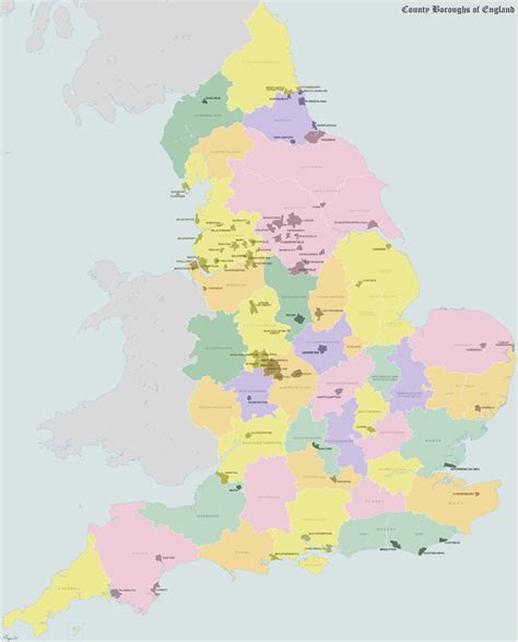 Boroughs Of England Map Secretmuseum