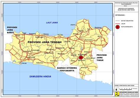 Peta Lengkap Indonesia Peta Orientasi Kota Surakarta Dalam Provinsi