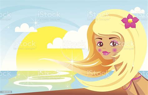 beach girl stock illustration download image now adult adults only art istock