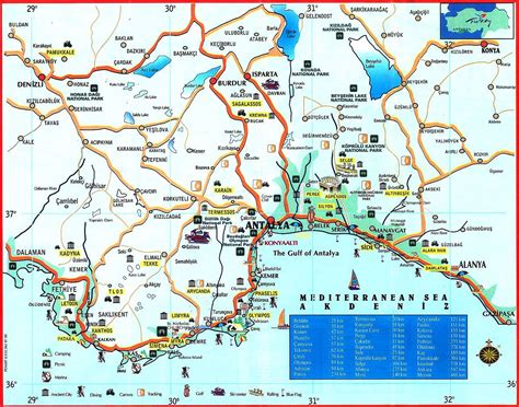 Mapas Detallados De Antalya Para Descargar Gratis E Imprimir