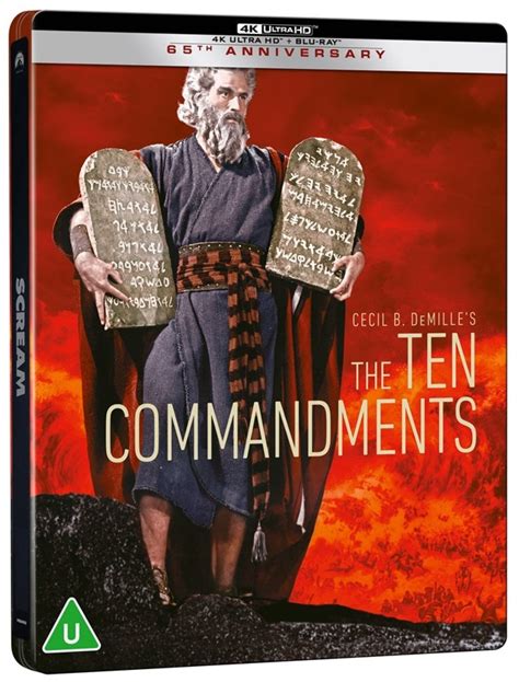 The Ten Commandments Limited Edition Steelbook 4k Ultra Hd Blu Ray