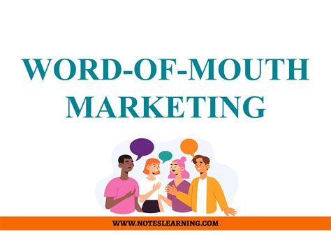 Word Of Mouth Marketing Notes Learning