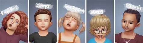 Sims 4 Cc Maxis Match — Riice Ea Toddler Hair Recolors Ok