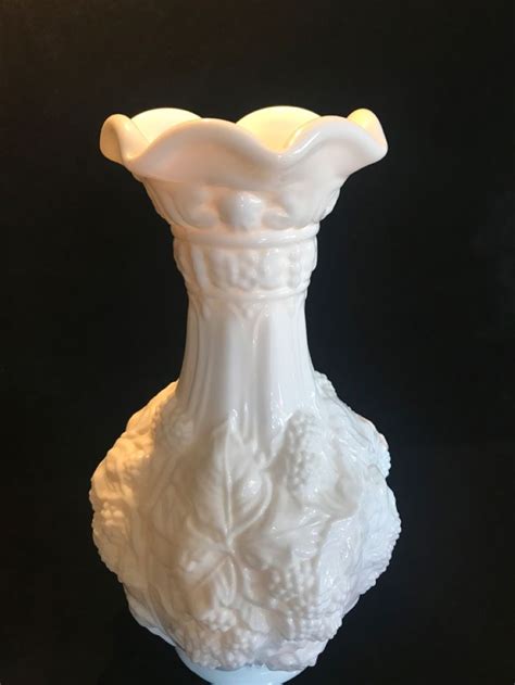 Imperial Milk Glass Vase Milk Glass Vase Glass Vase Milk Glass