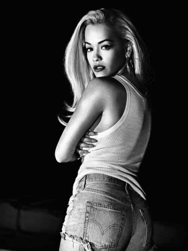 V7238 Rita Ora Ass Butt Nice Passion Blonde Hot Singer Bw Wall Poster Print Uk Ebay