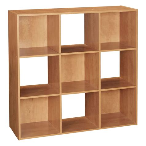 9 Cube Wooden Bookcase Shelving Display Shelves Storage Unit Wood Shelf