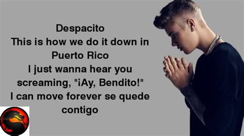Justin bieber (english translation) lyrics: Justin bieber Despacito Lyrics - YouTube