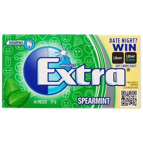 Wrigleys Extra Spearmint Chewing Gum 14pcs The Reject Shop