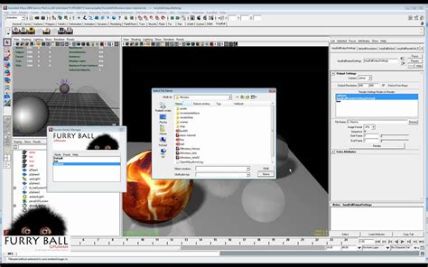 FurryBall Tutorial II Render And Output Nodes GPU Render For Maya YouTube