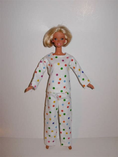 Handmade Pajamas Set For Barbie Doll Cute Barbie Clothes Pajama Set Barbie Dolls