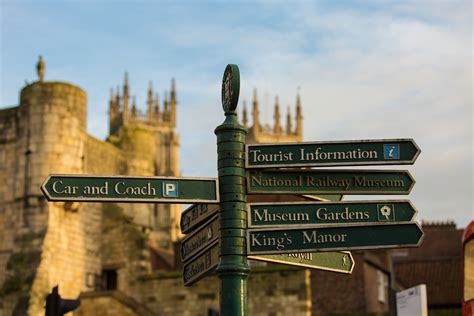 Directional Sign At York City Free Stock Photo Public
