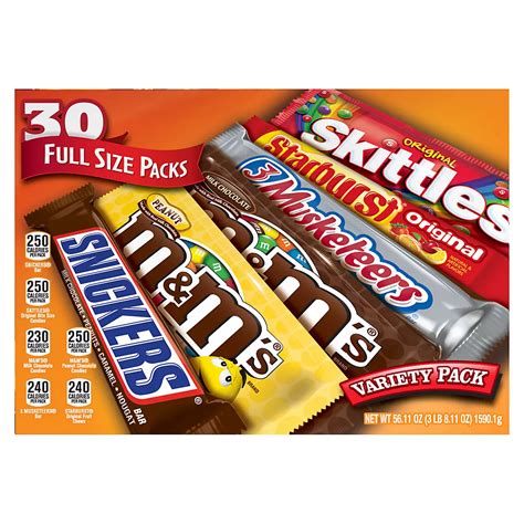 Mars Candy Variety Pack 30 Ct Bjs Wholesale Club