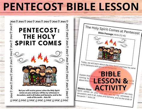 Pentecost Bible Lesson Acts 21 41 Bible Story Craft Sunday School