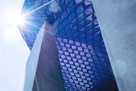Triangle Glass Building Architecture Structure Shape Hd Wallpaper