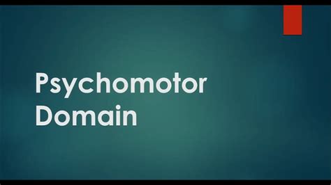 Psychomotor Domain Blooms Taxonomy With Examples Youtube