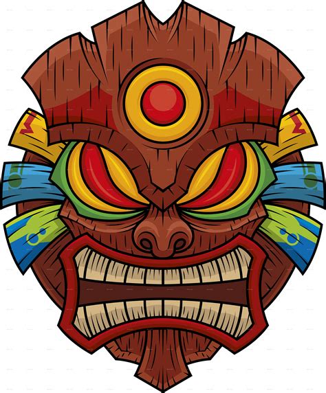 Tiki Drawing Free Download On Clipartmag