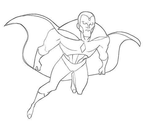 Vision Avengers Coloring Pages Marvel Coloring Avengers Coloring
