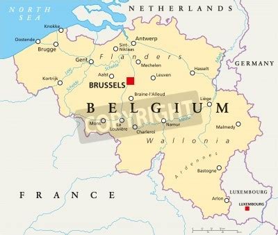 Die nebenstehende karte kannst du gern kostenlos auf deiner eigenen webseite oder reisebericht verwenden. Belgien politische karte mit der hauptstadt brüssel, den ...