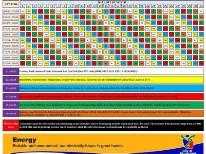 The country is experiencing frequent load shedding due to shortage of electricity available for distribution to customers. Stage 2 load shedding; follow metro's schedule - Boksburg ...